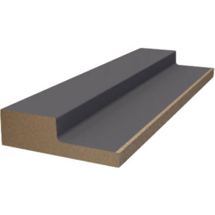 Финишная рейка для реечной панели WellMaker ПНл-37 Графит 2800x64x19 левая