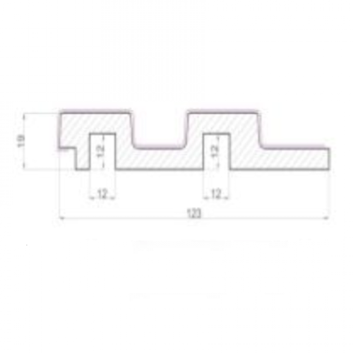 Реечная панель WellMaker ПН-37 МДФ Артисан 2800x123x19
