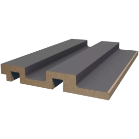 Реечная панель WellMaker ПН-37 МДФ Графит 2800x123x19