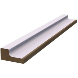 Финишная рейка для реечной панели WellMaker ПНл-38 Белабел 2800x25x12 левая