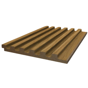 Реечная панель WellMaker ПН-38 МДФ НФ Дуб 2800x123x12