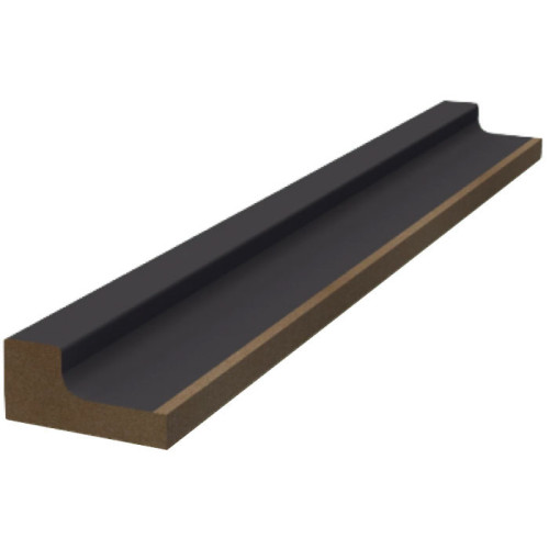 Финишная рейка для реечной панели WellMaker ПНл-38 Графит 2800x25x12 левая