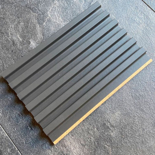 Реечная панель WellMaker ПН-38 МДФ Графит 2800x123x12