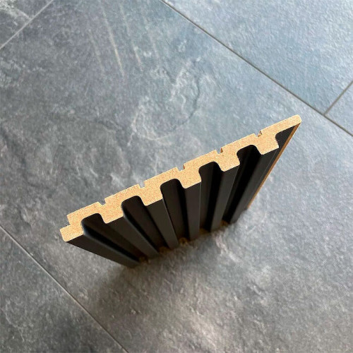 Реечная панель WellMaker ПН-38 МДФ Графит 2800x123x12