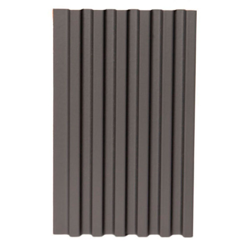 Реечная панель WellMaker ПН-38 МДФ Графит 2800x123x12