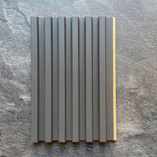 Реечная панель WellMaker ПН-38 МДФ Графит 2800x123x12