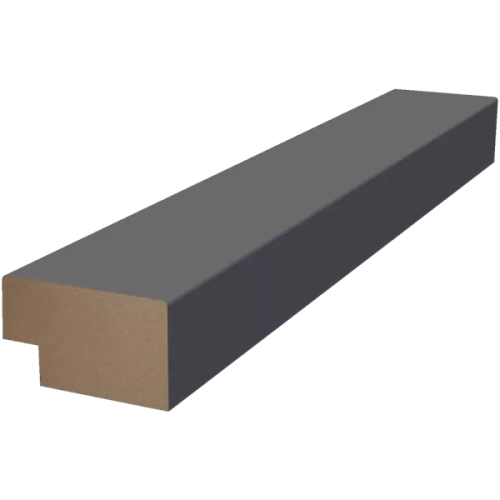 Финишная рейка для реечной панели WellMaker ПНп-37 Графит 2800x32x19 правая