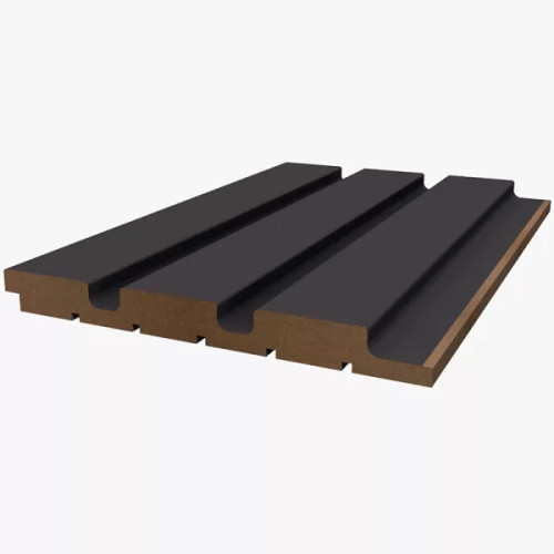 Реечная панель WellMaker ПН-43 МДФ Графит 2800x123x12