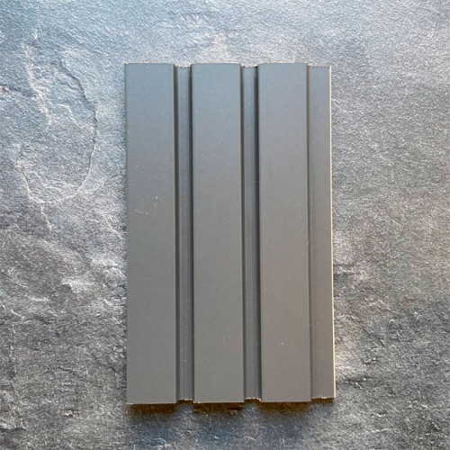 Реечная панель WellMaker ПН-43 МДФ Графит 2800x123x12